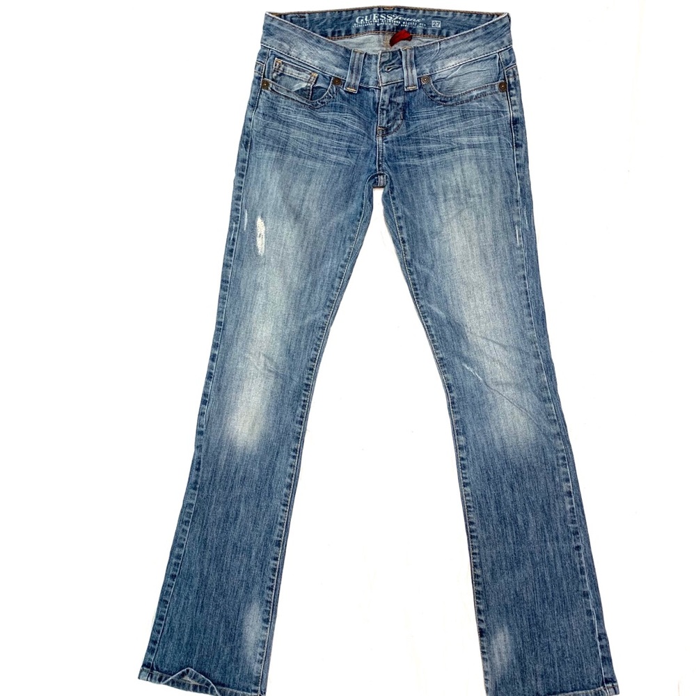 Light Wash Distressed Guess Jeans